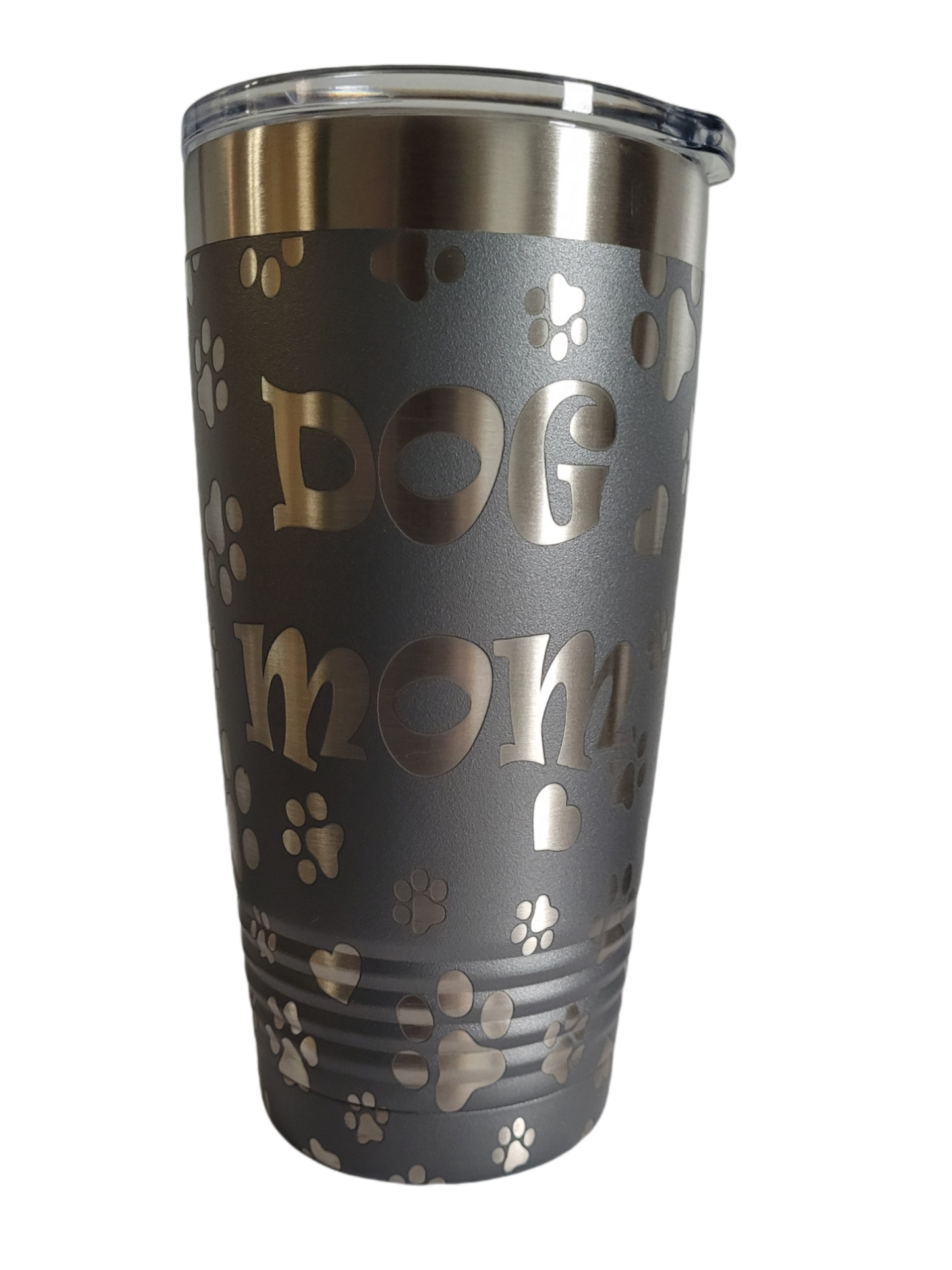 Dog Mom Wrap 20 oz. Polar Camel Ringneck Tumbler with Clear Lid
