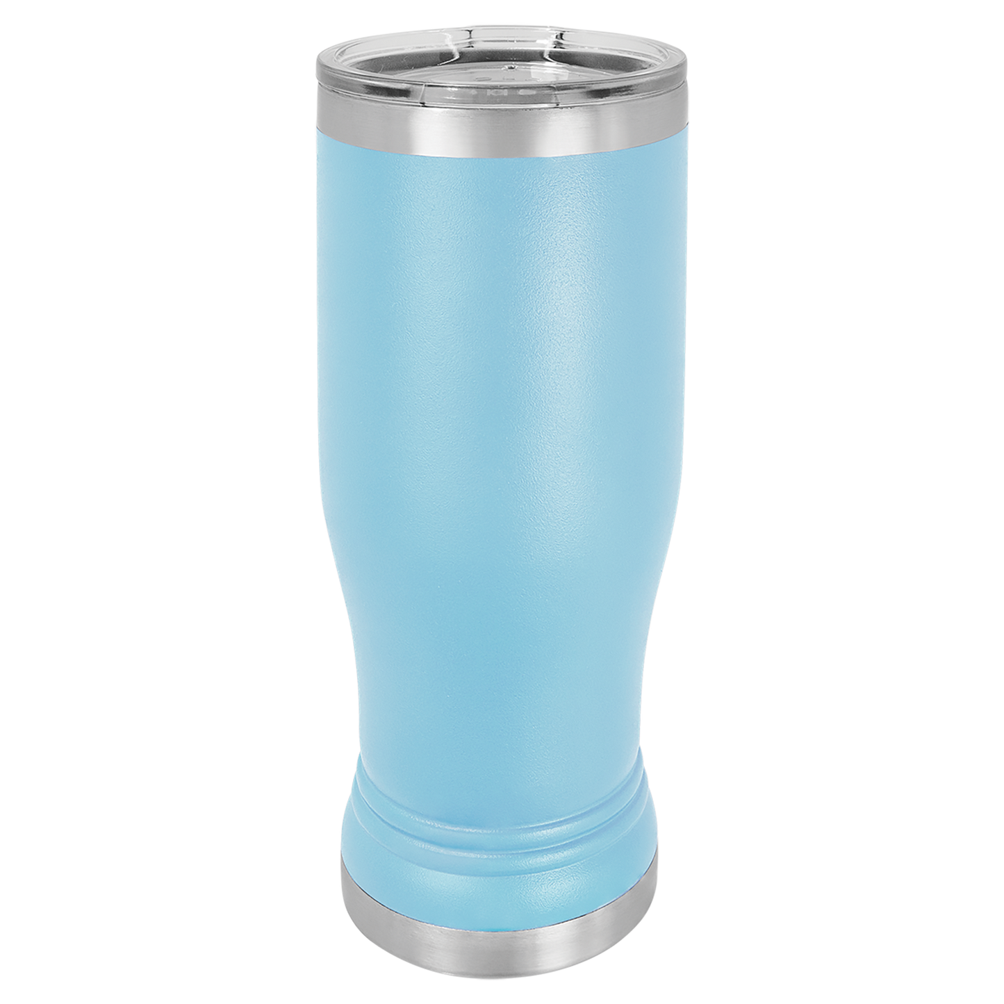 14 oz. Polar Camel Pilsner with Clear Lid- Custom engraved one side
