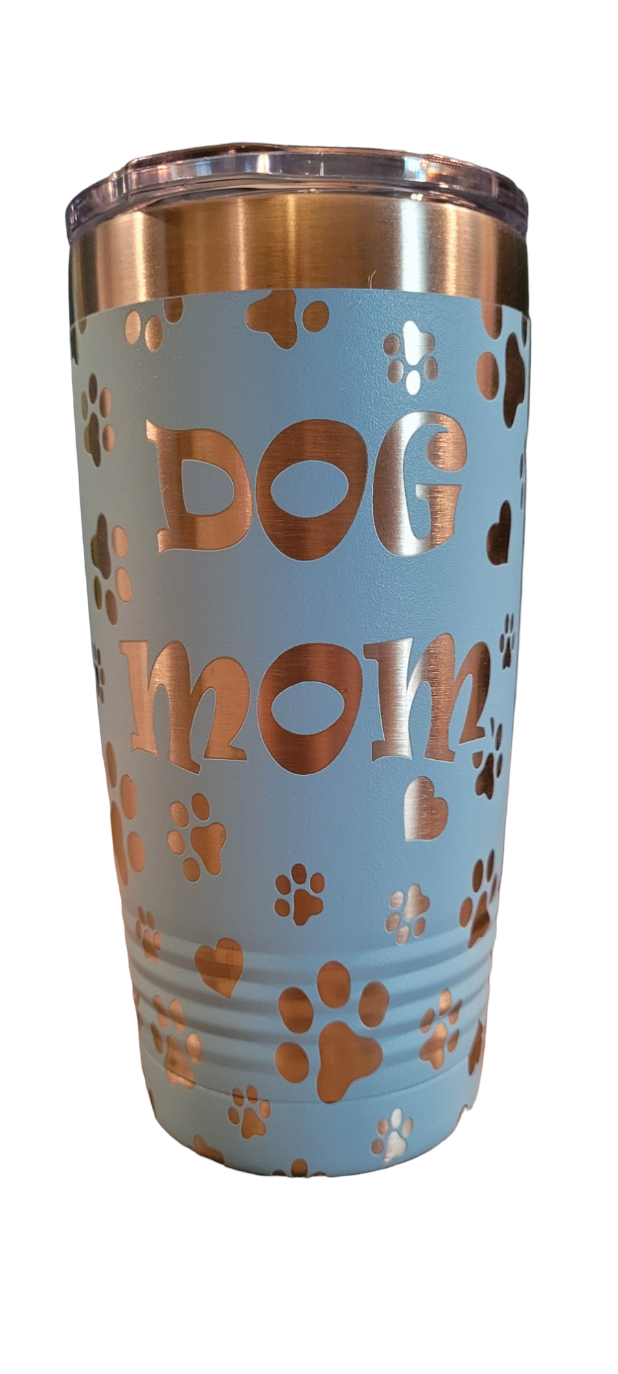 Dog Mom Wrap 20 oz. Polar Camel Ringneck Tumbler with Clear Lid