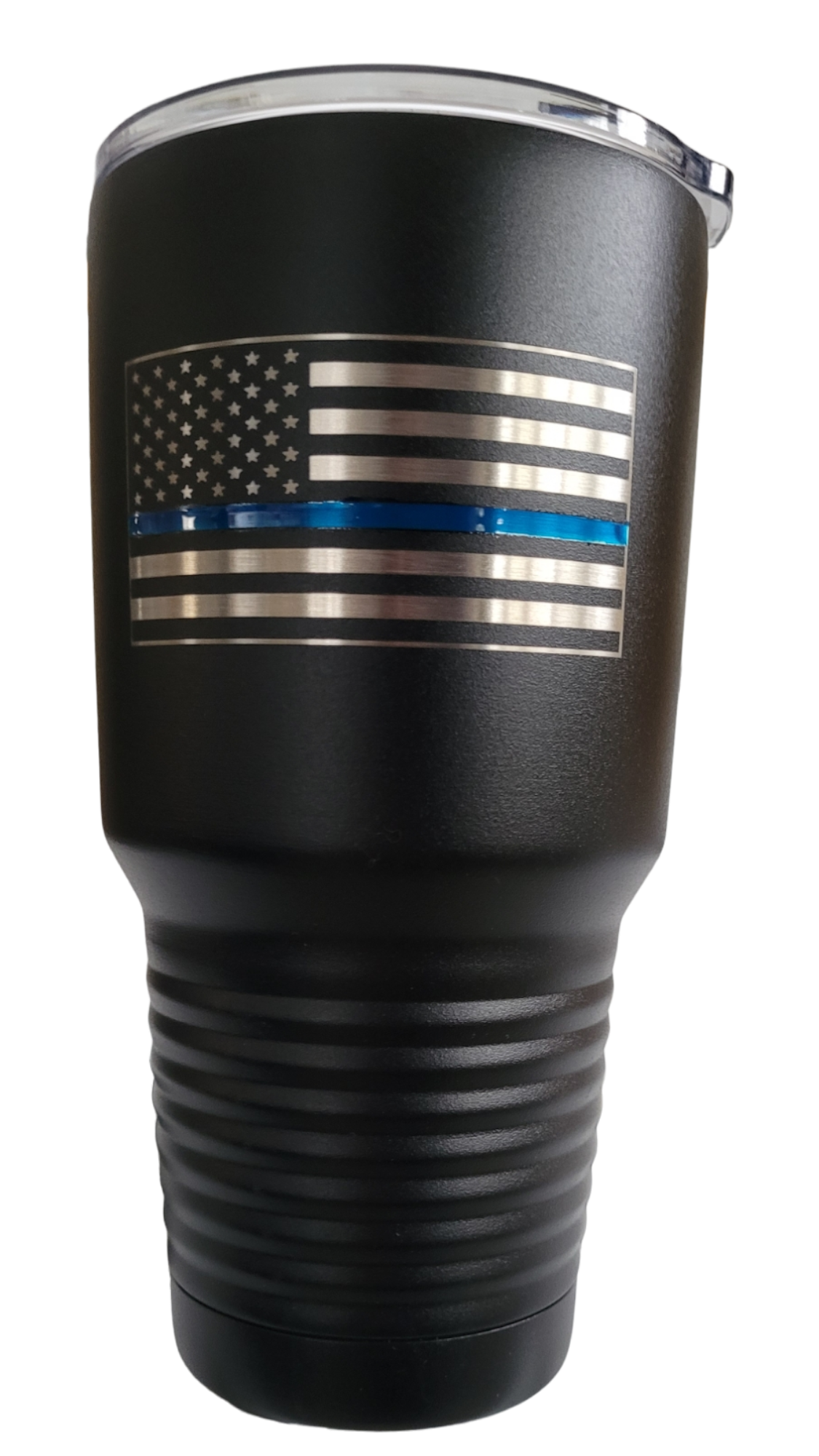 Blue Line 30 oz. Polar Camel Ringneck Tumbler with Clear Lid