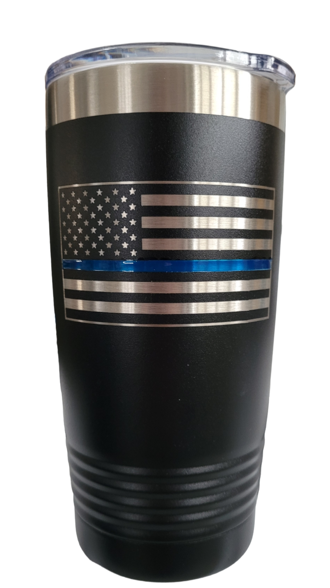 Blue Line 20 oz. Polar Camel Ringneck Tumbler with Clear Lid