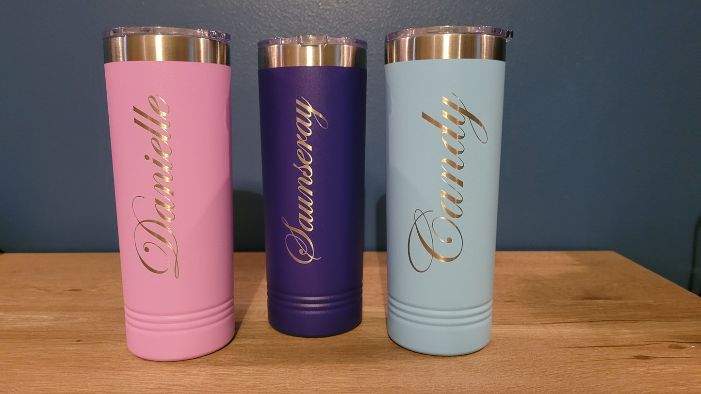 Skinny Tumblers with Clear Slider Lid-Polar Camel Tumbler